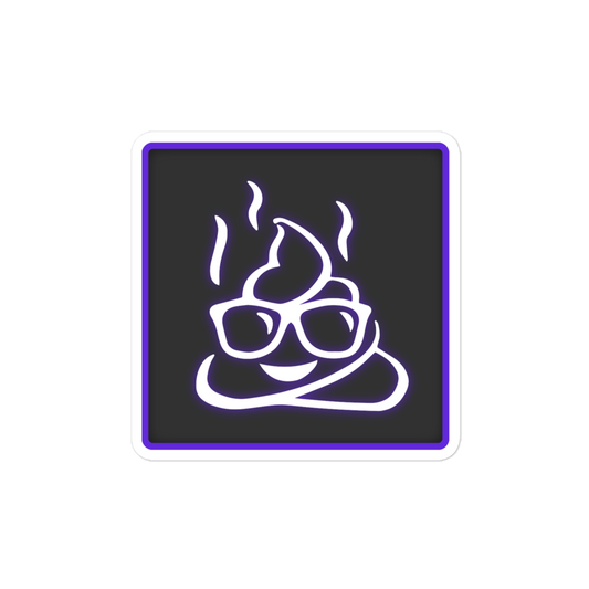 Poopies Square Logo Sticker